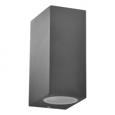 Sanico Boston 313324 kinkiet zewnętrzny lampa ścienna 2x10W GU10 grafitowy Szary Sanico