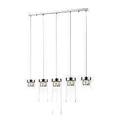Lampa wisząca Zuma Line P0389-05E-B5AC Gem Srebrny Zuma