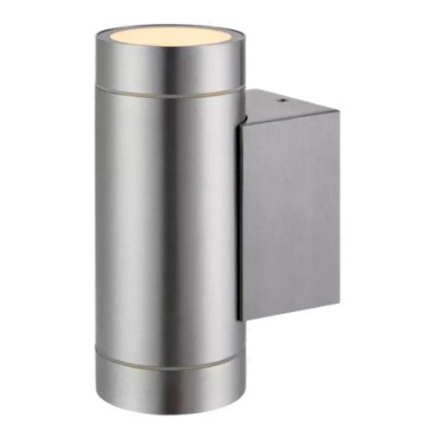 Markslöjd 107917 - Kinkiet zewnętrzny PIPE 2xGU10/35W/230V IP44 Aluminium Markslojd