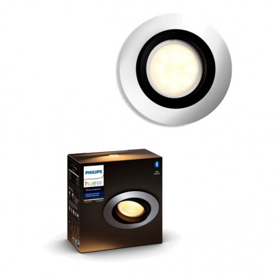 Philips HUE Milliskin Sufitowa Oprawa punktowa okrągła GU10 5.5W Srebrna ZigBee + Bluetooth Signify