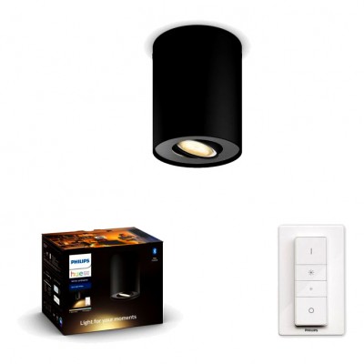 Philips HUE PILLAR Reflektor LED Punktowy Czarny GU10 + Ściemniacz ZigBee + Bluetooth Signify