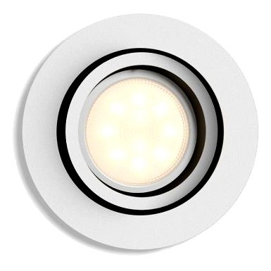 Philips HUE Milliskin Sufitowa Oprawa punktowa okrągła GU10 5.5W Biała ZigBee + Bluetooth 8718696175439 Signify
