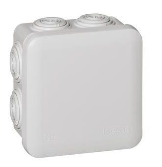 Puszka natynkwa hermetyczna /80x80x45/ 7 wypustów IP55 PLEXO Legrand