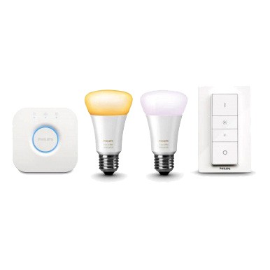 8718699736088 Philips Hue White Ambiance E27 ZESTAW 2 X E27 MOSTEK + PRZYCIEMNIACZ Signify