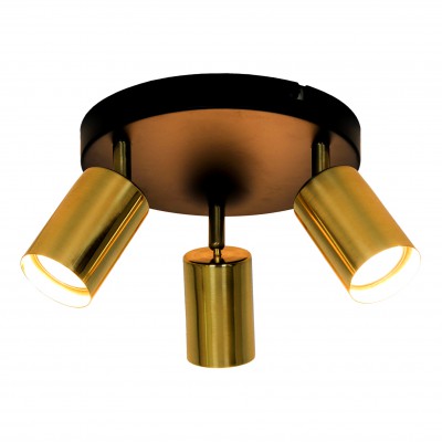 Lampa sufitowa VILA GU13013C-3R 3X MAX 50W METAL czarno-złoty Zuma