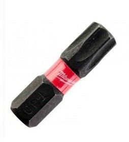 Milwaukee BIT SHOCKWAVE CD TORX TX40 25MM - 25 SZT 4932430889 Czarny