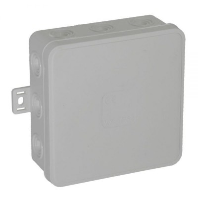 Puszka natynkowa hermetyczna IP54 odgałęźna V7 100x100x41mm Szary 037-03 VIPLAST