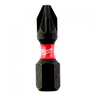 MILWAUKEE 4932430853 IMPACT 30x SHOCKWAVE PH2 Udarowe końcówka wkrętakowa bit, długość 25mm 25 sztuk Czarny Milwaukee