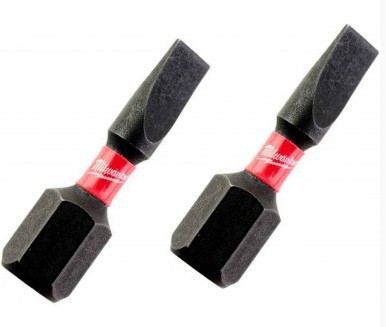 Milwaukee BIT SHOCKWAVE PŁASKI SL0,6X4,5 25MM - 2 SZT 4932430901 Ciemnoszary