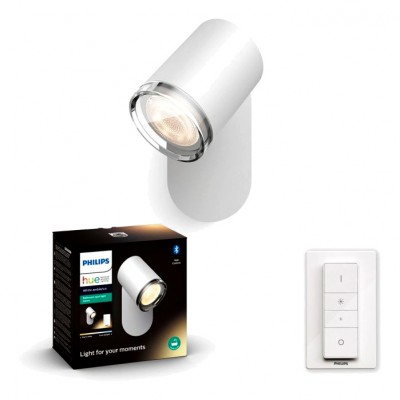 Philips HUE Adore Łazienkowy Reflektor SPOT Punktowy GU10 Biały + Ściemniacz ZigBee + Bluetooth Signify