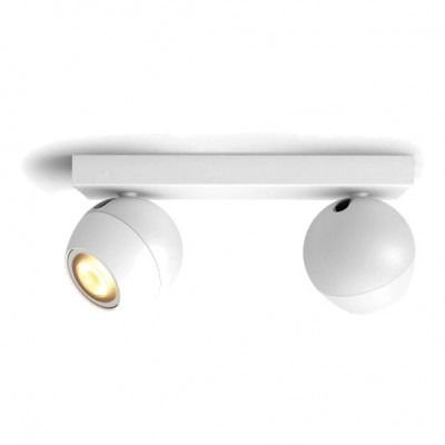 Philips HUE Buckram 2x Reflektor SPOT LED Punktowy Biały 2xGU10 + Ściemniacz ZigBee Signify