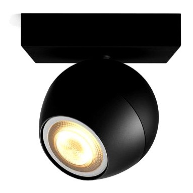 Philips HUE Buckram Reflektor SPOT LED Punktowy Czarny GU10 + Ściemniacz ZigBee Signify