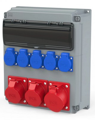 Rozdzielnica stacjonarna OPOLE IP54 2x165, 1x325, 5x230V 909110001W Pce