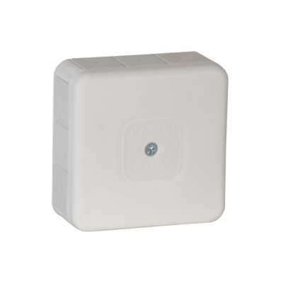 Puszka natynkowa hermetyczna IP55 z 12 dławikami gumowymi /85x35x37mm/ Biały VIPLAST