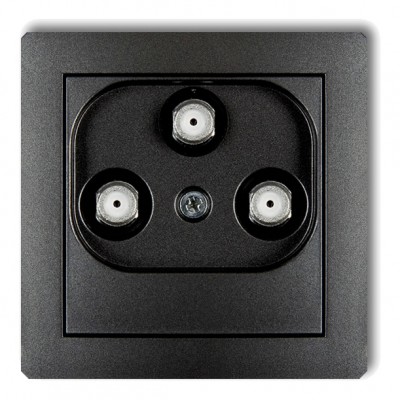 Mechanizm gniazda multimedialnego 3F DATA (Vectra) Grafitowy 11DGMV Karlik DECO