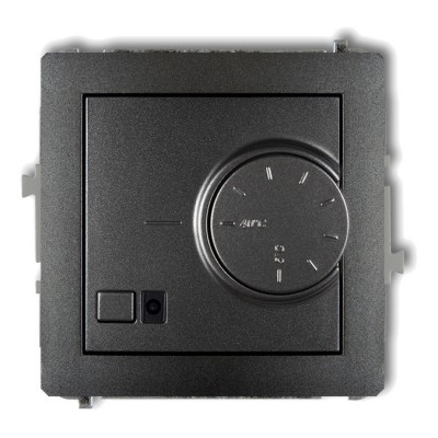 Mechanizm elektronicznego regulatora temperatury z czujnikiem powietrznym Grafitowy 11DRT-2 Karlik DECO
