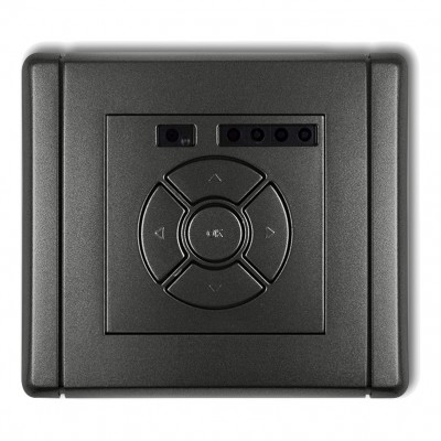 Elektroniczny sterownik roletowy (sterowanie lokalne) Grafitowy 11FSR-1 Karlik FLEXI