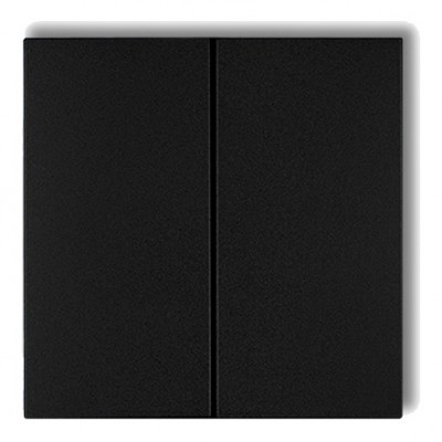 Klawisze podwójne do łączników DECO, ICON, MINI (komplet dwóch sztuk) Czarny Mat 12DKL-2 Karlik DECO