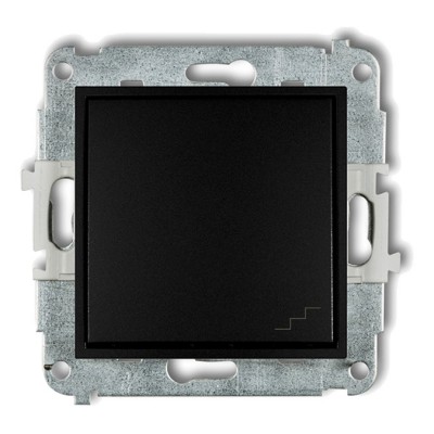 Mechanizm łącznika schodowego Czarny Mat 12MWP-3 Karlik MINI