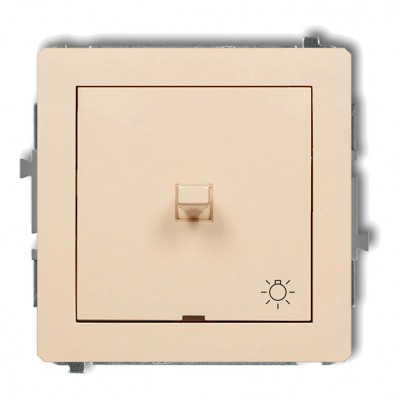 Mechanizm łącznika zwierny światło w stylu amerykańskim Beżowy 1DWPUS-5 Karlik DECO