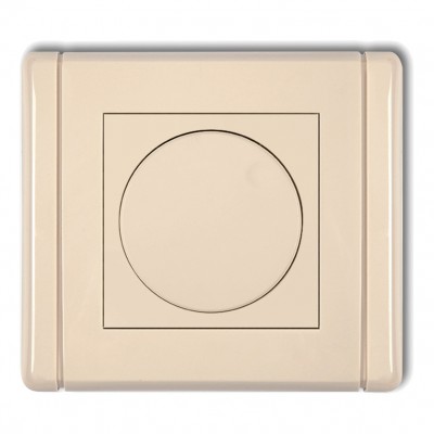 Elektroniczny regulator oświetlenia przyciskowo-obrotowy do lamp LED Beżowy 1FRO-2 Karlik FLEXI