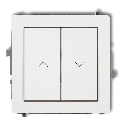 Mechanizm łącznika zwiernego żaluzjowego Biały Mat 25DWP-8 Karlik DECO