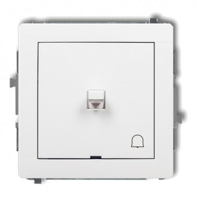 Mechanizm łącznika zwierny dzwonek w stylu amerykańskim Biały Mat 25DWPUS-4 Karlik DECO