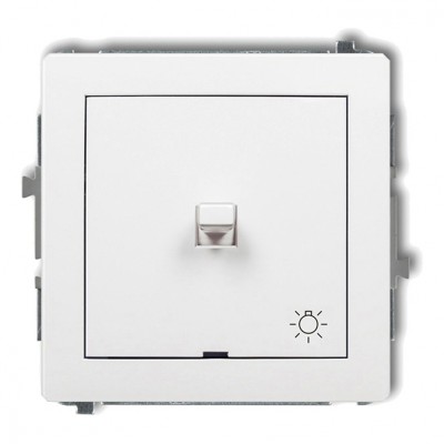 Mechanizm łącznika zwierny światło w stylu amerykańskim Biały Mat 25DWPUS-5 Karlik DECO