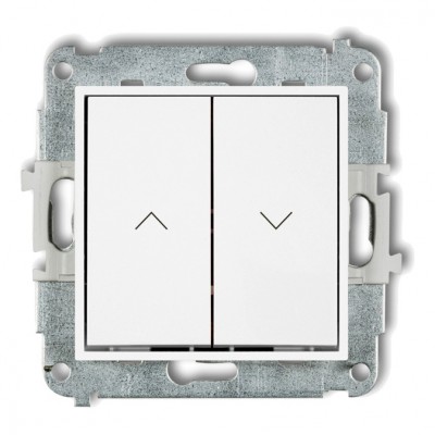 Mechanizm łącznika żaluzjowego z podtrzymaniem Biały Mat 25MWP-88 Karlik MINI