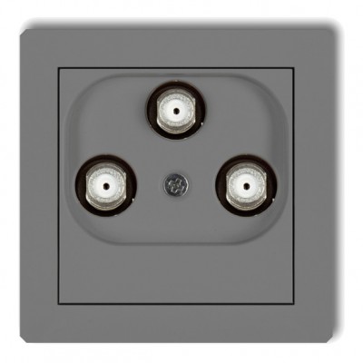 Mechanizm gniazda multimedialnego 3F DATA (Vectra) Szary Mat 27DGMV Karlik DECO