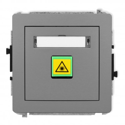 Mechanizm gniazda światłowodowego/optycznego pojedynczego Szary Mat 27DGOP-1 Karlik DECO