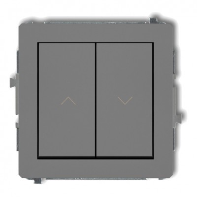 Mechanizm łącznika zwiernego żaluzjowego Szary Mat 27DWP-8 Karlik DECO