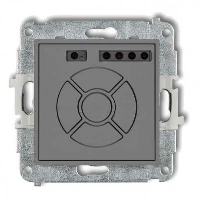 Mechanizm elektronicznego sterownika roletowego (przycisk strefowy) Szary Mat 27MSR-5 Karlik MINI