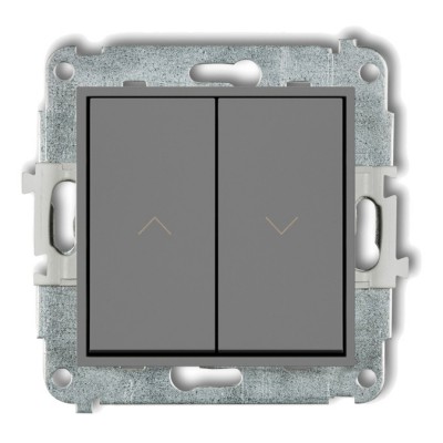 Mechanizm łącznika żaluzjowego z podtrzymaniem Szary Mat 27MWP-88 Karlik MINI