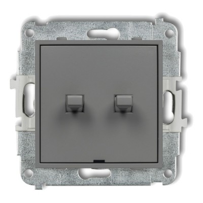 Mechanizm łącznika świecznikowego w stylu amerykańskim Szary Mat 27MWPUS-2 Karlik MINI