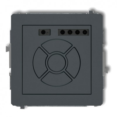 Mechanizm elektronicznego sterownika roletowego (sterowanie lokalne) Grafitowy Mat 28DSR-1 Karlik DECO