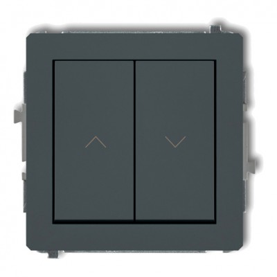 Mechanizm łącznika zwiernego żaluzjowego Grafitowy Mat 28DWP-8 Karlik DECO