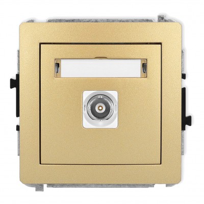 Mechanizm gniazda pojedynczego BNC Złoty 29DGBNC-1 Karlik DECO