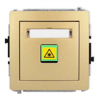 Mechanizm gniazda światłowodowego/optycznego pojedynczego Złoty 29DGOP-1 Karlik DECO