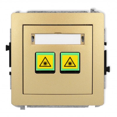 Mechanizm gniazda światłowodowego/optycznego podwójnego Złoty 29DGOP-2 Karlik DECO