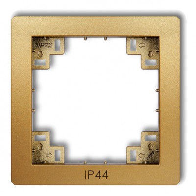 Ramka pośrednia do łączników IP44 Złoty 29DRPH Karlik DECO