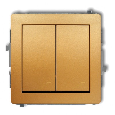 Mechanizm łącznika podwójnego schodowego Złoty 29DWP-33 Karlik DECO