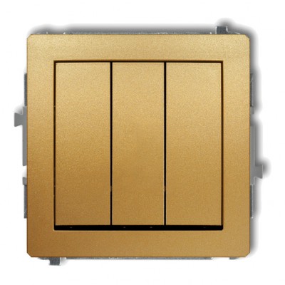Mechanizm łącznika potrójnego Złoty 29DWP-7 Karlik DECO