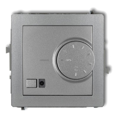 Mechanizm elektronicznego regulatora temperatury z czujnikiem powietrznym Srebrny Metalik 7DRT-2 Karlik DECO