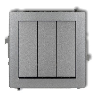 Mechanizm łącznika potrójnego Srebrny Metalik 7DWP-7 Karlik DECO