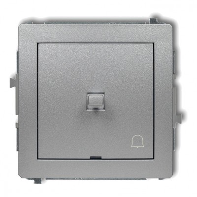 Mechanizm łącznika zwierny dzwonek w stylu amerykańskim Srebrny Metalik 7DWPUS-4 Karlik DECO