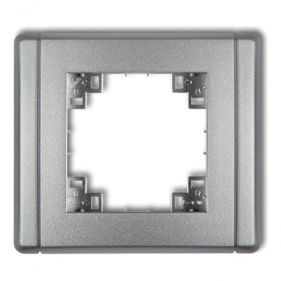 Kompletna ramka uniwersalna pojedyncza Srebrny Metalik 7FR-1 Karlik FLEXI