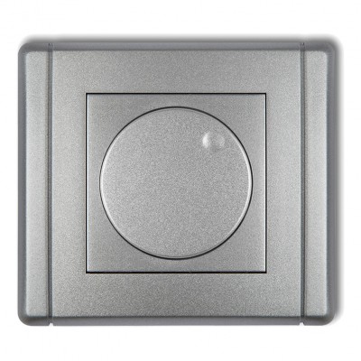Elektroniczny regulator oświetlenia przyciskowo-obrotowy Srebrny Metalik 7FRO-1 Karlik FLEXI