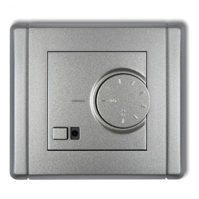 Elektroniczny regulator temperatury z czujnikiem podpodłogowym Srebrny Metalik 7FRT-1 Karlik FLEXI
