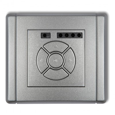 Elektronicznego sterownik roletowy (sterowanie lokalne i pilotem) Srebrny Metalik 7FSR-2 Karlik FLEXI